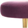 Corinne Velvet Oval Bench, Plum - Accent Tables - 4