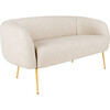 Alena Poly Blend Loveseat, Off White - Nursery Chairs - 3