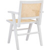Set of 2 Hattie French Cane Arm Chair, White - Accent Seating - 7 - thumbnail