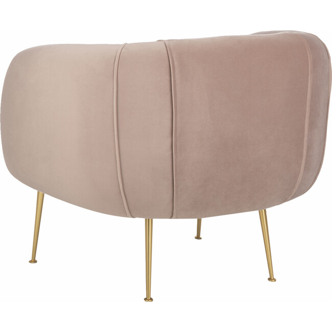 Alena Poly Blend Accent Chair, Mauve - Nursery Chairs - 6