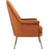 Aimee Velvet Armchair, Sienna - Accent Seating - 3