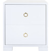 Laila Lacquer Side Table, White - Nightstands - 1 - thumbnail
