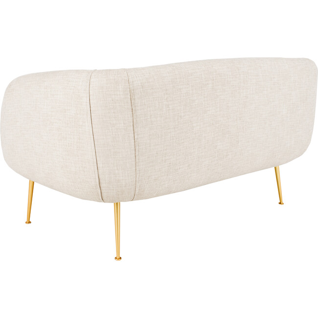 Alena Poly Blend Loveseat, Off White - Nursery Chairs - 5