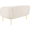 Alena Poly Blend Loveseat, Off White - Nursery Chairs - 5
