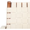 Dilan Leather Loveseat, White - Nursery Chairs - 6