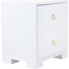 Laila Lacquer Side Table, White - Nightstands - 2