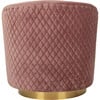 Clara Quilted Swivel Tub Chair, Dusty Rose - Nursery Chairs - 6