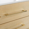 Vanda 3-Drawer Beetlewood Side Table, White - Nightstands - 4