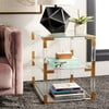 Louisa Acyrlic End Table, Brass - Accent Tables - 2