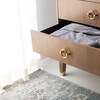 Lorna 6 Drawer Contemporary Dresser, Rustic Oak - Dressers - 3 - thumbnail
