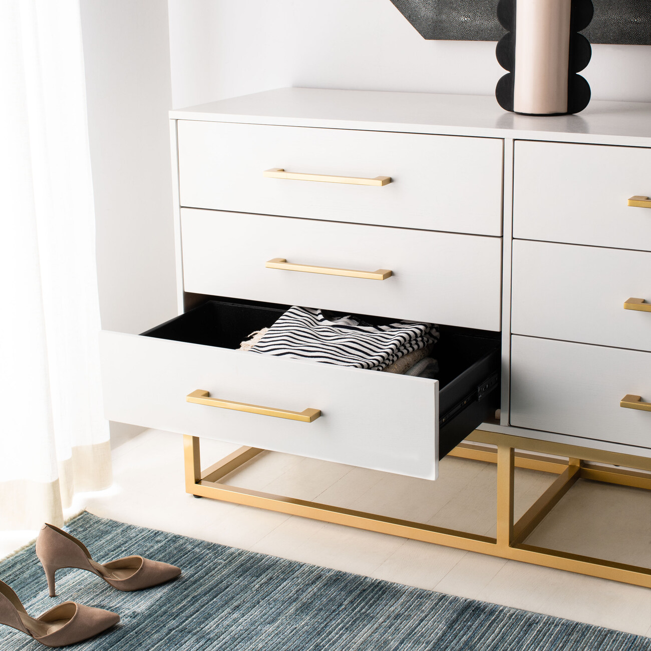Estelle Dresser White Safavieh Dressers Changing Tables Maisonette
