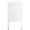 Lorna 6 Drawer Contemporary Dresser, White - Dressers - 5