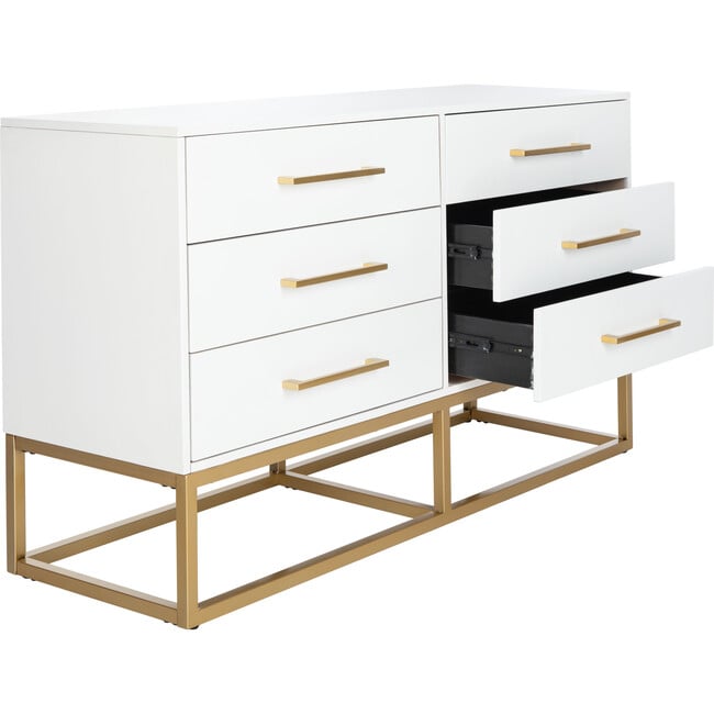 Estelle Dresser, White - Dressers - 4