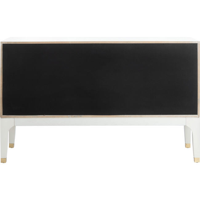 Lorna 6 Drawer Contemporary Dresser, White - Dressers - 6