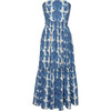 Women's Torres Dress, Paisley Stripe Blue - Dresses - 1 - thumbnail