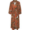 Women's Tanglewood Dress, Botanical Birds Orange - Dresses - 1 - thumbnail