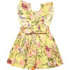 Sage Dress, Tropical Birds Yellow - Dresses - 2 - thumbnail