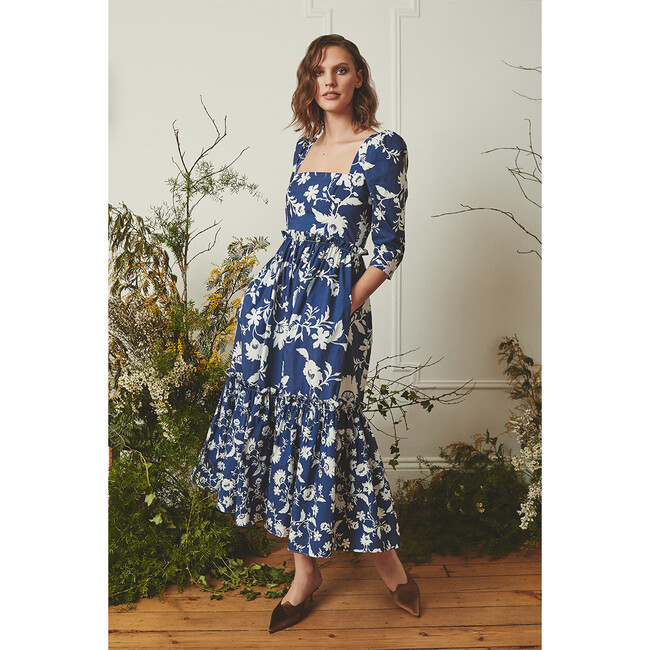 Women's Blue Hill Dress, Fans Navy