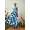Women's Torres Dress, Paisley Stripe Blue - Dresses - 2
