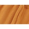 Organic Cotton Knit Wide Leg Trousers, Dark Ochre - Pants - 2