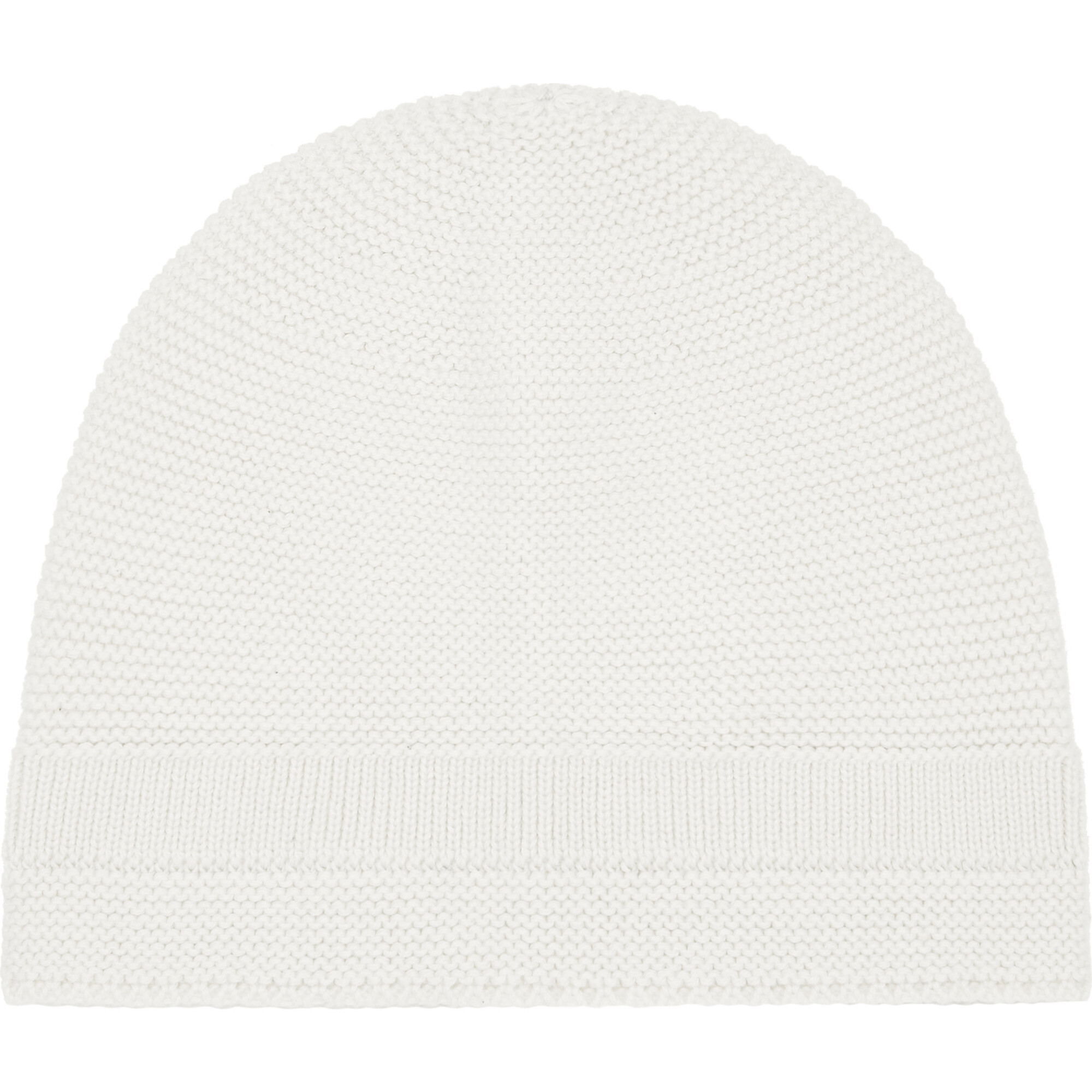 Organic Knit Hat, Ecru - Hats - 1