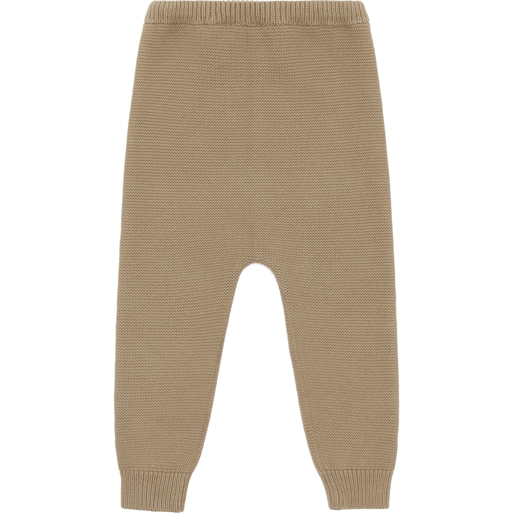Organic Knit Trousers, Natural Orange - Pants - 1