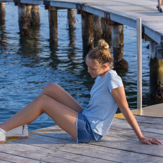 Downtown Denim Shorts, Vintage Blue - Shorts - 3