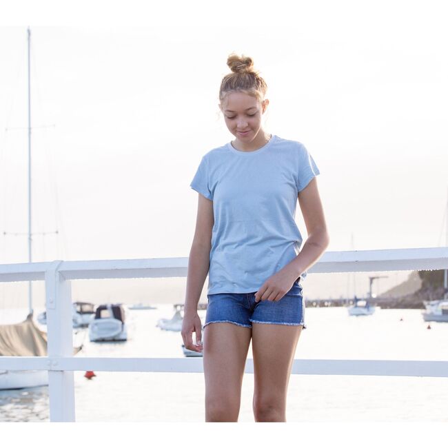 Classic Tee, Washed Blue - T-Shirts - 3