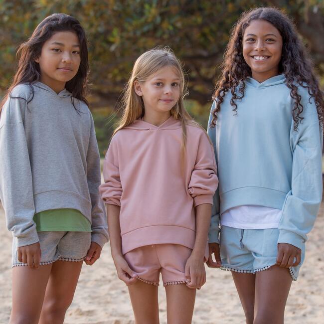 Venice Beach Shorts Set, Blush Pink - Mixed Apparel Set - 3