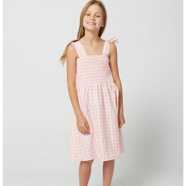 Positano Dress, Peach Pink - Dresses - 4