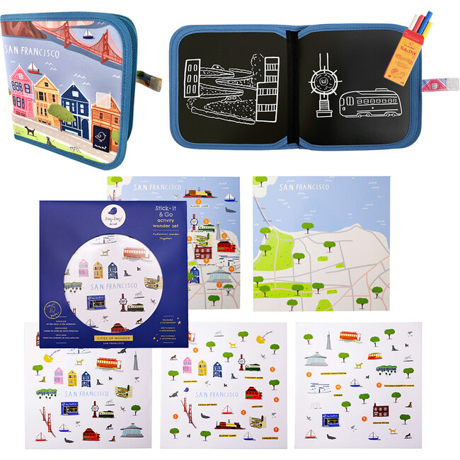 On The Go San Francisco Book Sticker Bundle - Arts & Crafts - 2