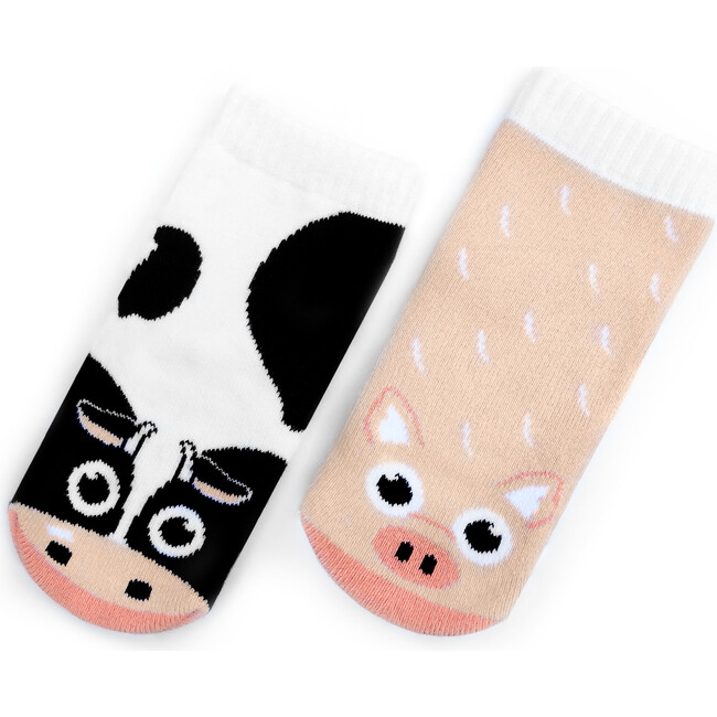 Cow & Pig, Mismatched Socks Set - Socks - 1