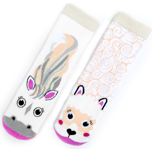 Horse & Alpaca, Mismatched Socks Set - Socks - 1