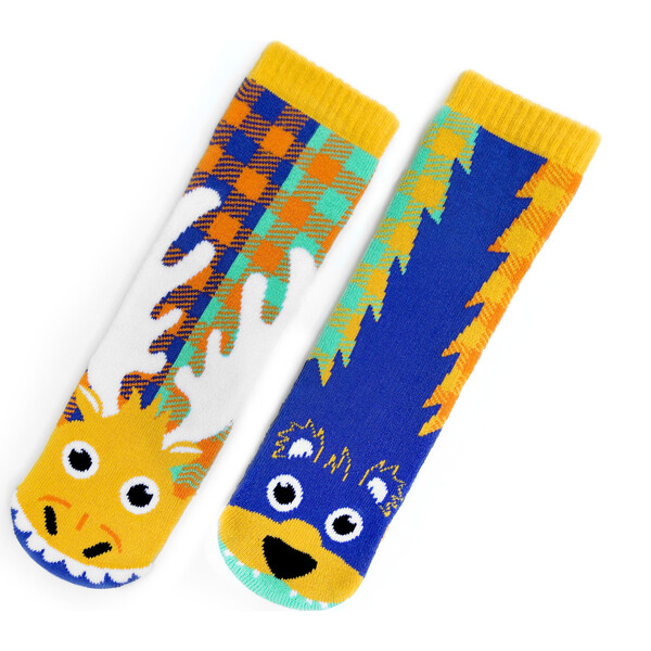 Moose & Bear Mismatched Animals Socks - Pals Socks Tights & Socks ...