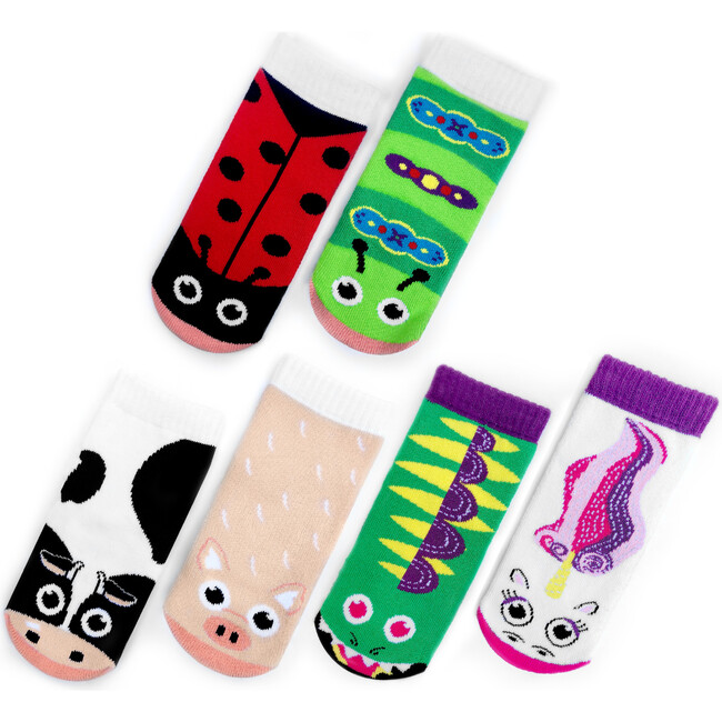 Mismatched Toddler Besties Socks, 3 Pair Bundle - Socks - 1 - zoom