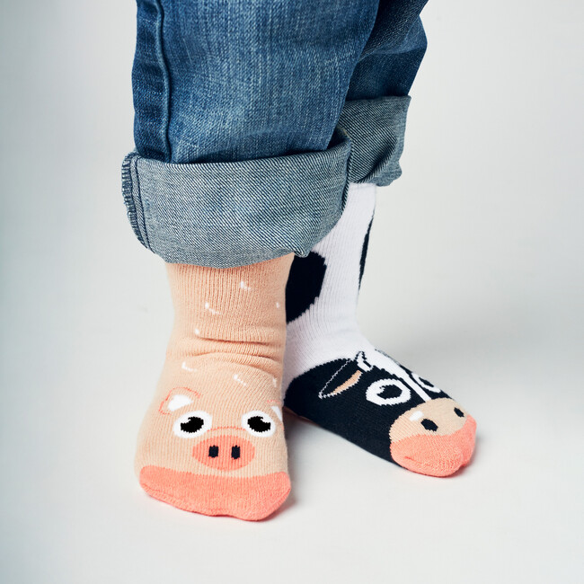 Cow & Pig, Mismatched Socks Set