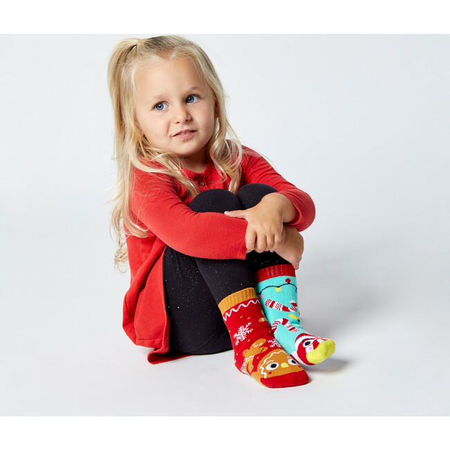 Gingerbread & Candy Cane, Mismatched Socks Set - Socks - 3