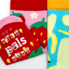 Strawberry & Banana Fun Mismatched Food Socks - Socks - 4