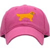 Golden Retriever Baseball Hat, Bright Pink - Hats - 1 - thumbnail