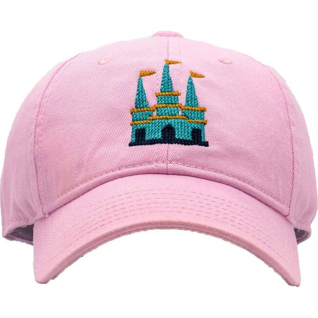 Castle Baseball Hat, Light Pink