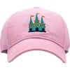 Castle Baseball Hat, Light Pink - Hats - 1 - thumbnail