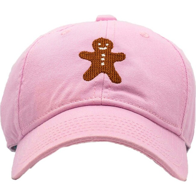 Gingerbread Man Baseball Hat, Light Pink