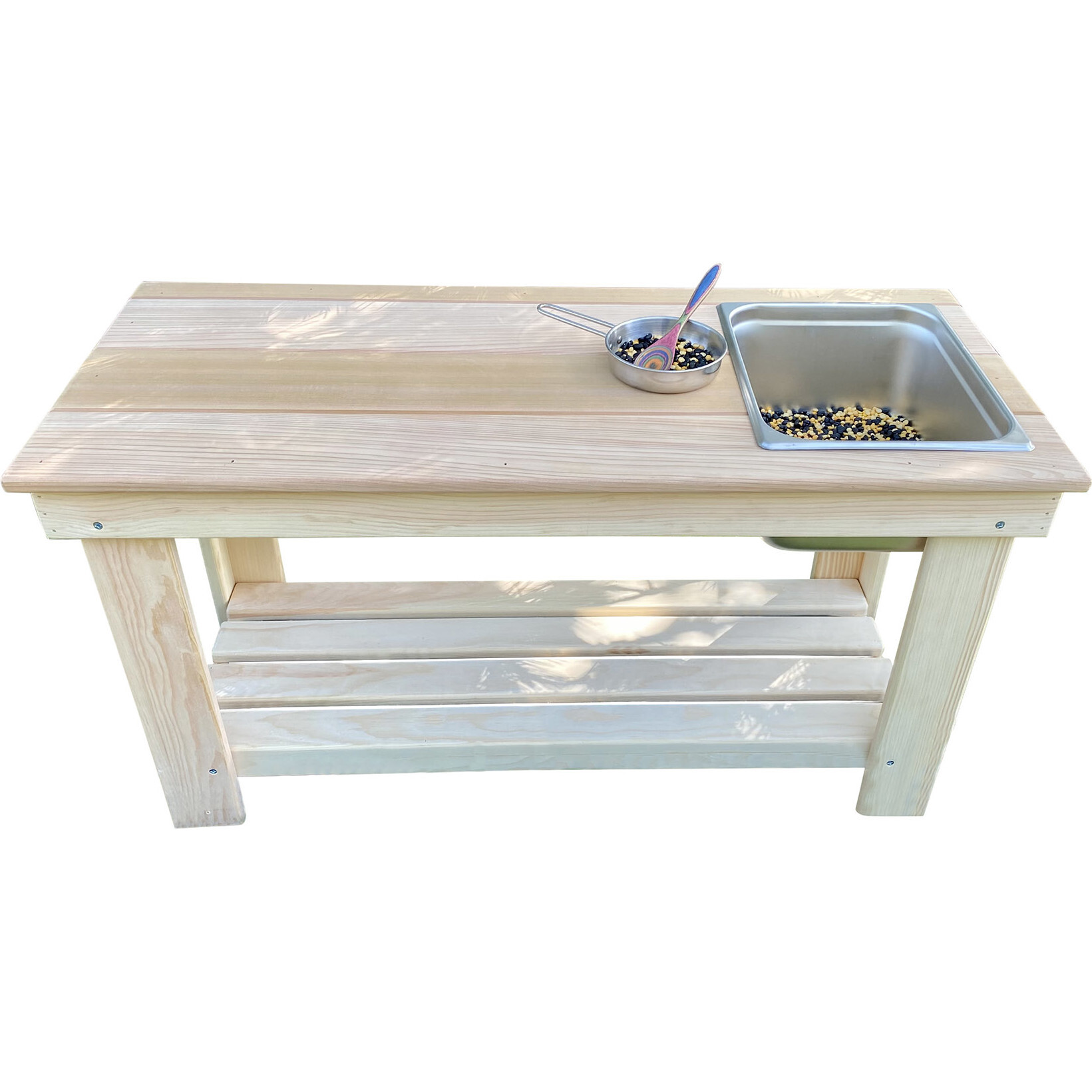 Pine Mud Single Sink Kitchen, Brown - Outdoor Games - 1