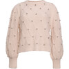 Women's Zaria Sweater, Ivory W/ Beads - Sweaters - 1 - thumbnail