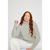 Women's Luna Sweater, Pale Grey Melange - Sweaters - 2 - thumbnail