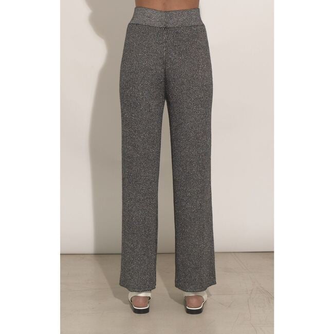 Women's Marla Pant, Graphite W/ Silver Lurex - Loungewear - 3