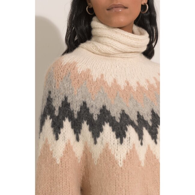 Women's Magnea Sweater, Pale Combo - Sweaters - 3
