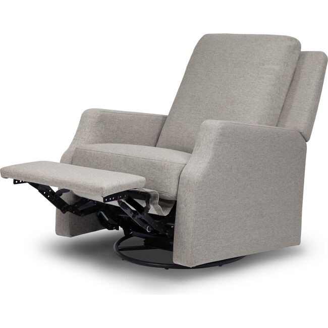 Crewe Recliner & Swivel Glider, Performance Grey Eco-Weave - Nursery Chairs - 6