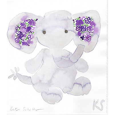 Elephant Liberty Print, Purple