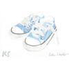 Kids Converse Chuck Taylors, Blue - Art - 1 - thumbnail